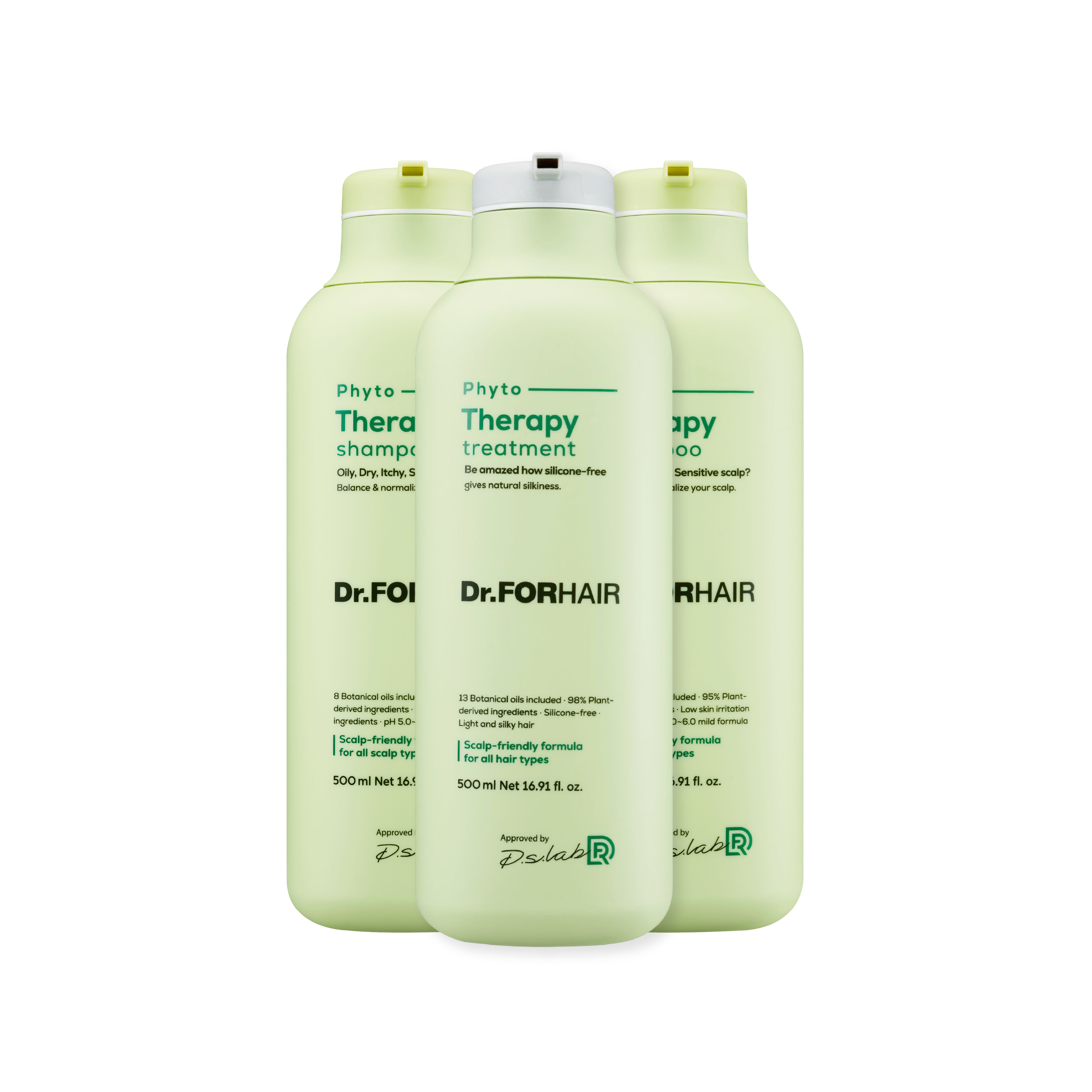 Dr.FORHAIR Set of (2) Phyto Therapy Shampoo 500 + (1) Phyto – Dr.FORHAIR US OFFICIAL