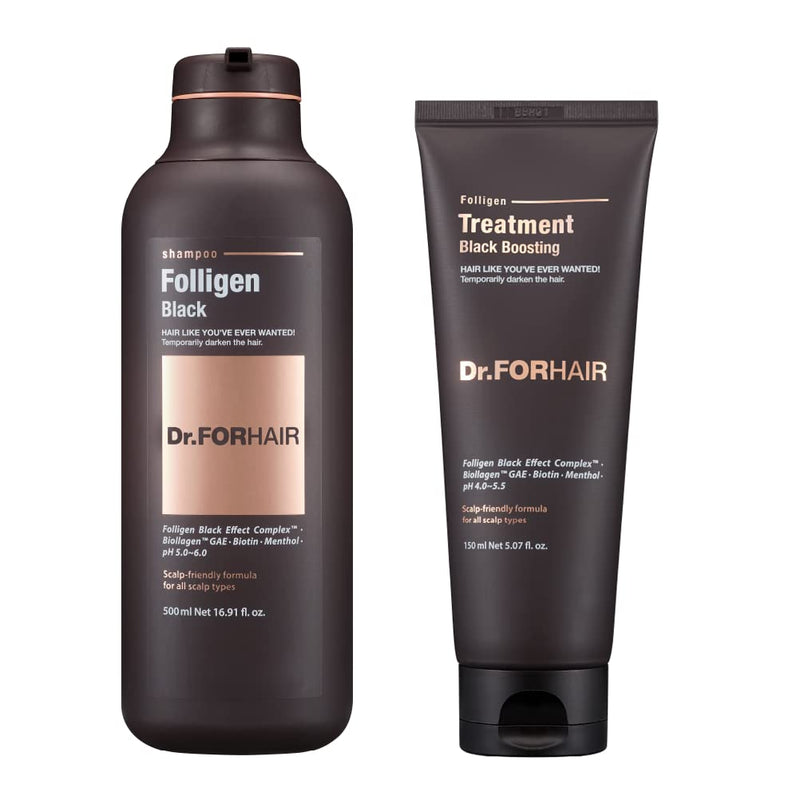 Folligen Black Shampoo & Treatment Set